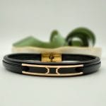 دستبند چرم مستطیل