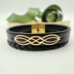 دستبند چرم طرح اسلیمی