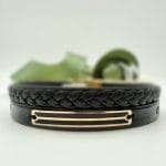 دستبند چرم دو مستطیل