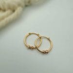 گوشواره حلقه ای دو گوی