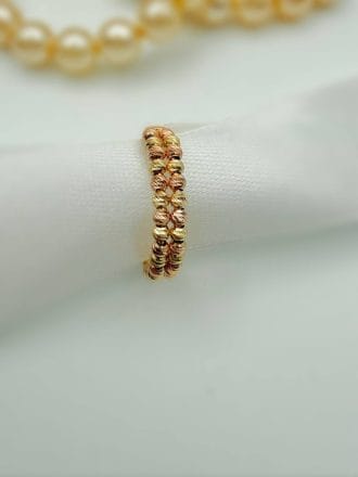 انگشتر گوی دو ردیفه