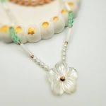 گردنبند مهره ای گل