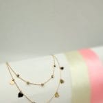 گردنبند دو رج قلب تو پر