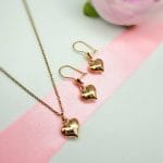 نیم ست قلب آینه ای