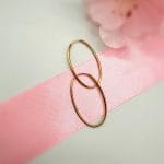 گوشواره حلقه ای بیضی