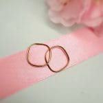 گوشواره حلقه ای مربعی