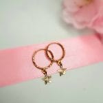 گوشواره حلقه ای تراش ستاره