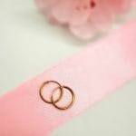 گوشواره حلقه ای ساده کوچیک زرد