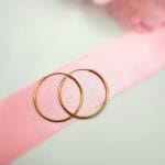 گوشواره حلقه ای ساده متوسط