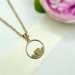 مدال تک دایره قلب برگ