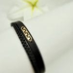 دستبند چرم بیضی ۶ قلب