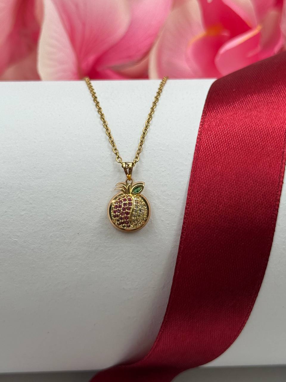 photo_2025-12-16_20-20-30 مدال اکسسوری انار زرد - Image 1