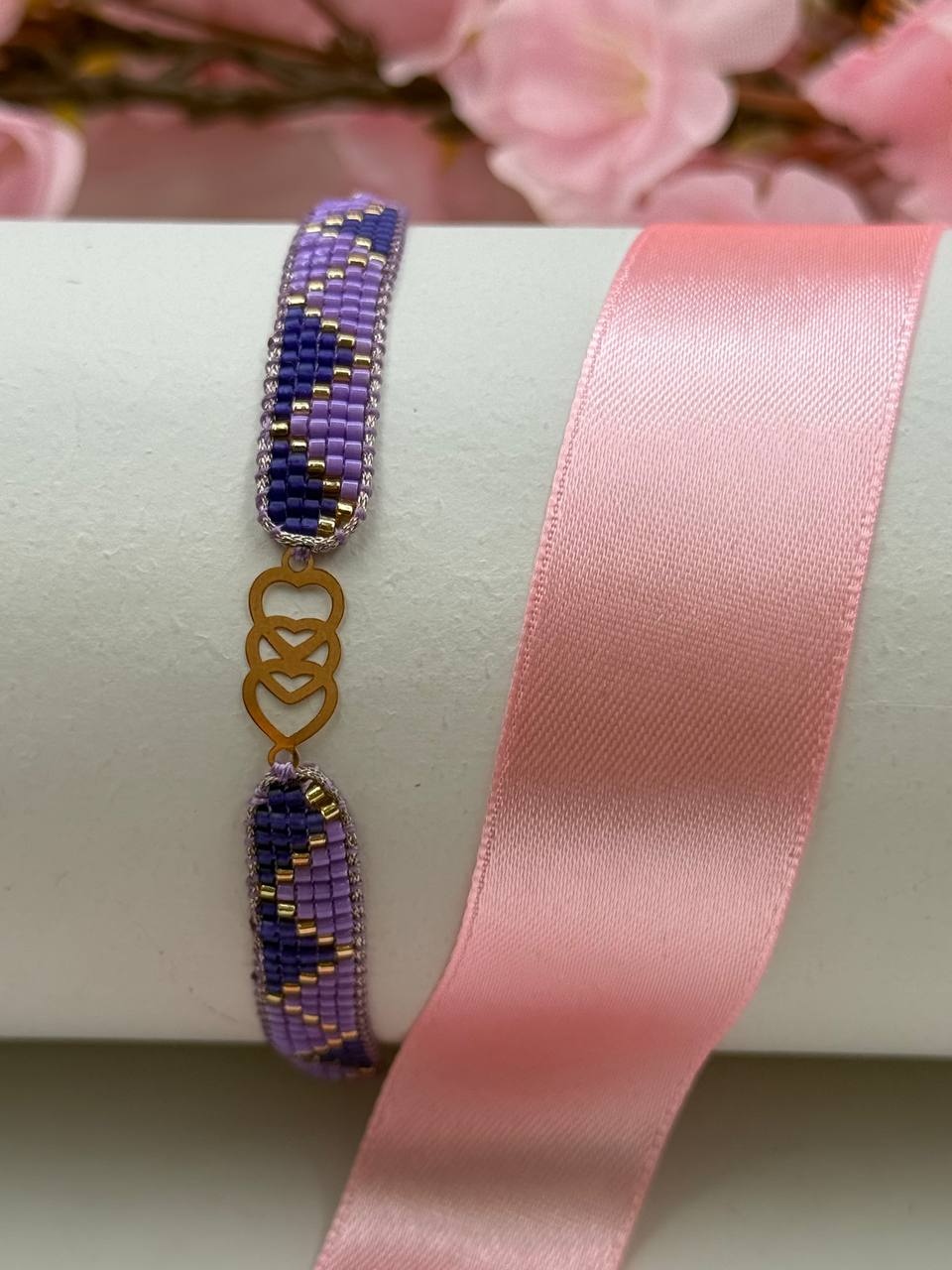 photo_2025-12-17_11-05-53 دستبندمیوکی ۳ قلب خطی - Image 1