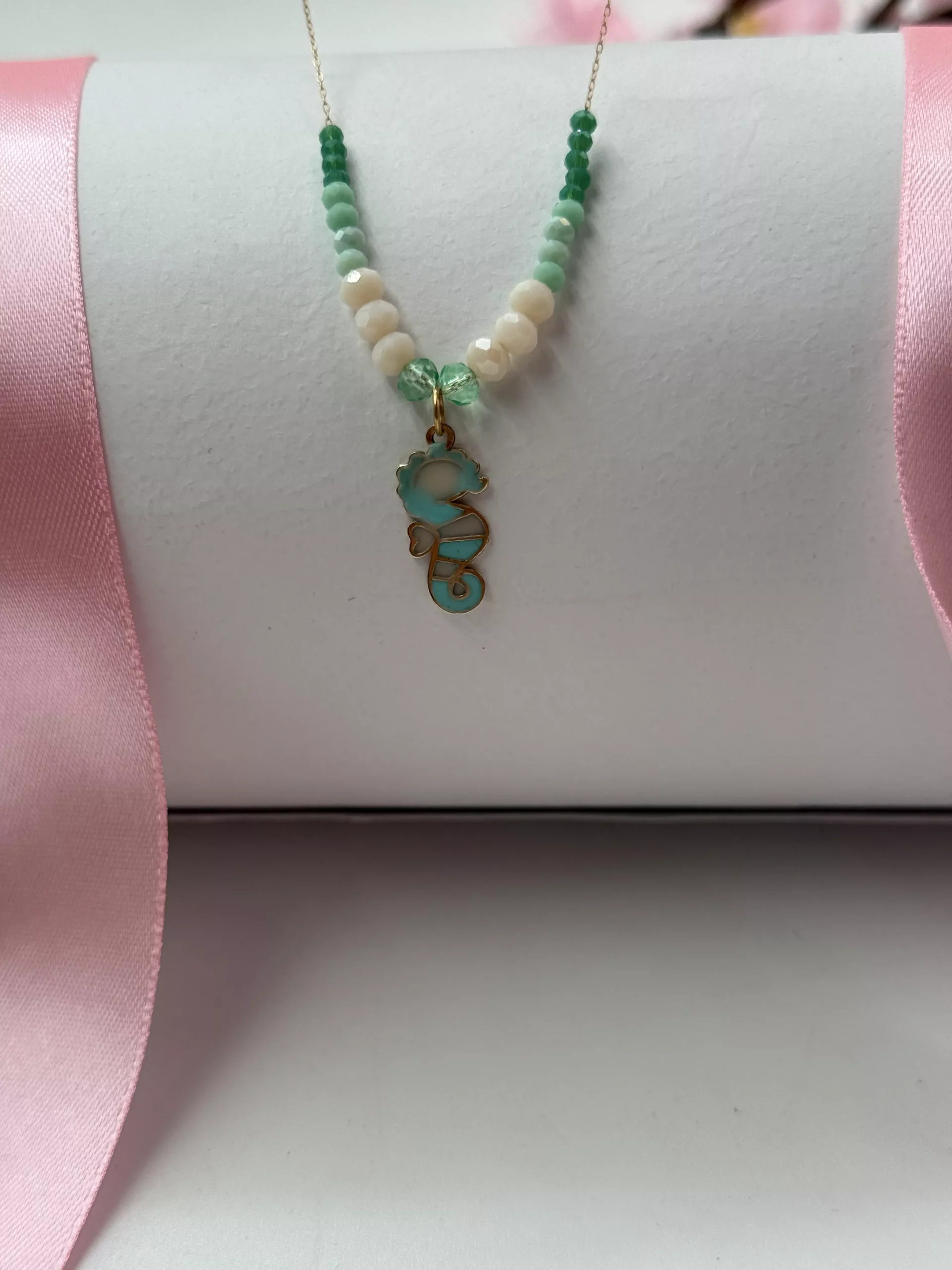 IMG_3336 سرویس مهره ای سبز اسب دریایی - Image 1