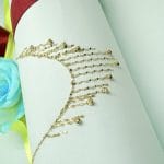 گردنبند شراره ای ساده گوی ۱